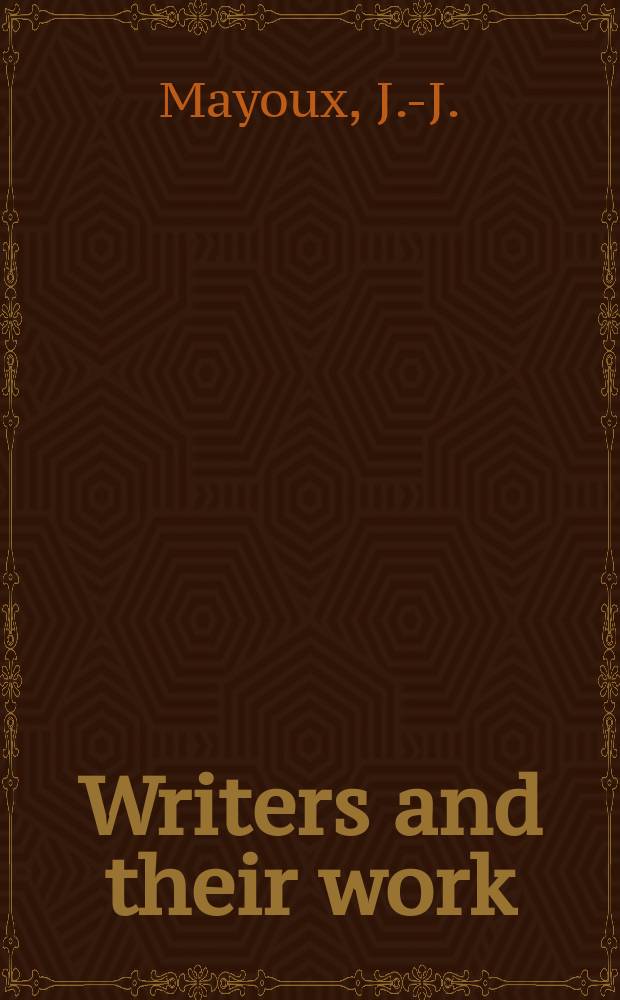 Writers and their work : Bibliographical ser. of suppl. to "British book news". №234 : Samuel Beckett