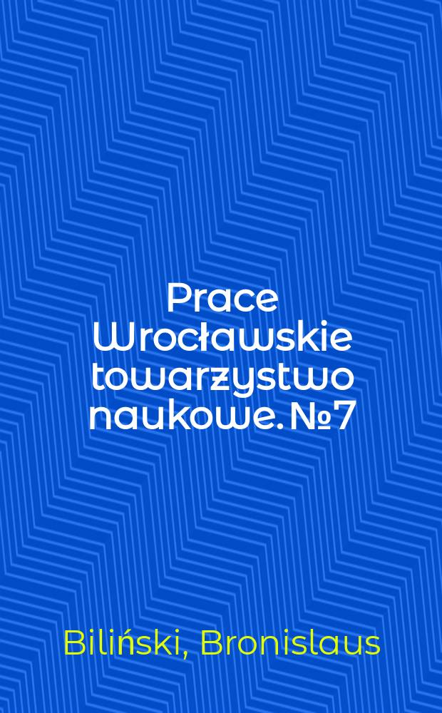 Prace Wrocławskie towarzystwo naukowe. №7 : De Apollodoreis in Pliniana Graeciae descriptione (N.H. IV. 1-32) obviis