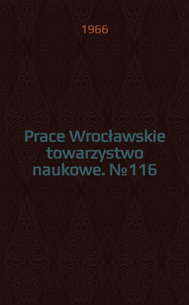 Prace Wrocławskie towarzystwo naukowe. №116 : Przedsiębiorstwo państwowe wobec organ&oacute;w zmierzchnich