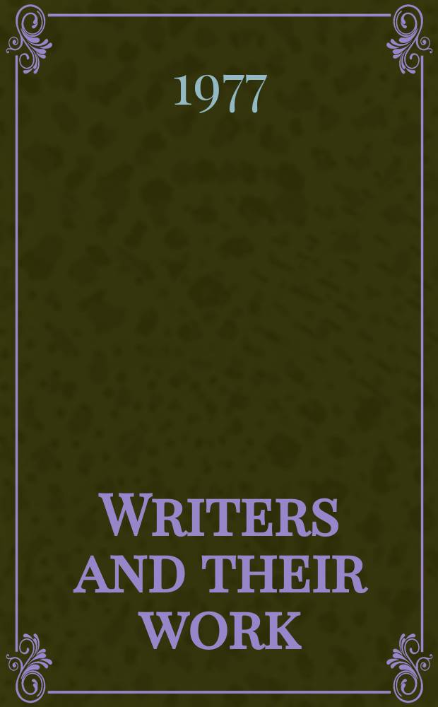 Writers and their work : Bibliographical ser. of suppl. to "British book news". №259 : Conrad