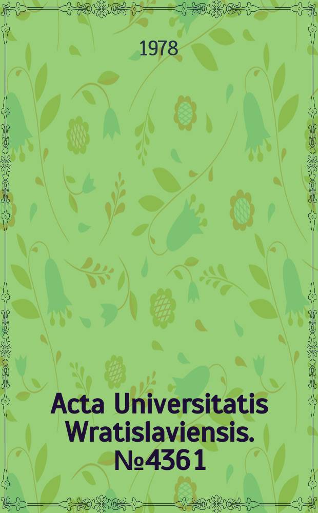 Acta Universitatis Wratislaviensis. №436[1] : Collective effects in condensed media