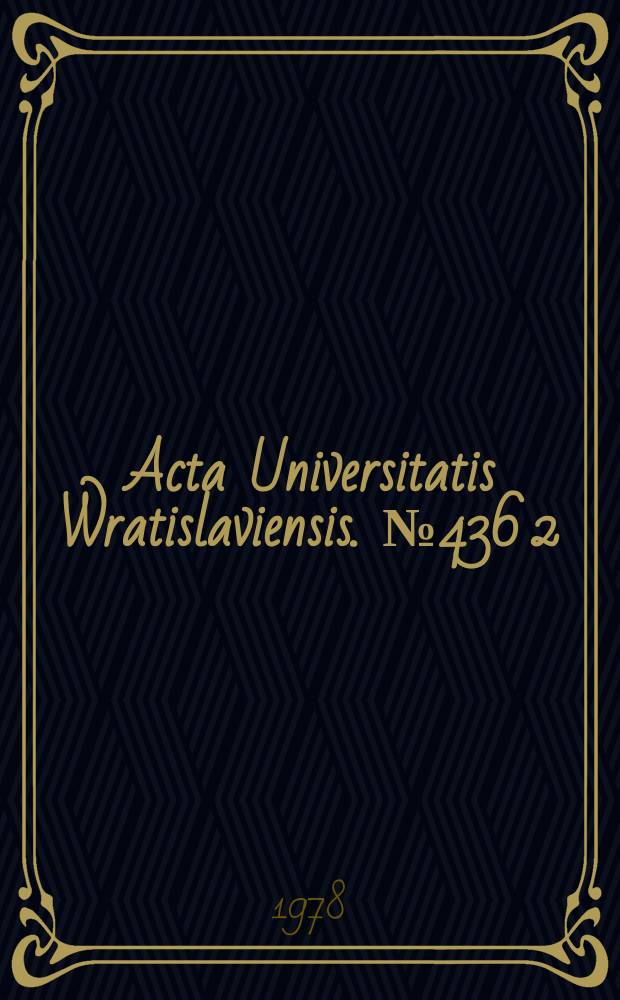 Acta Universitatis Wratislaviensis. №436[2] : Collective effects in condensed media