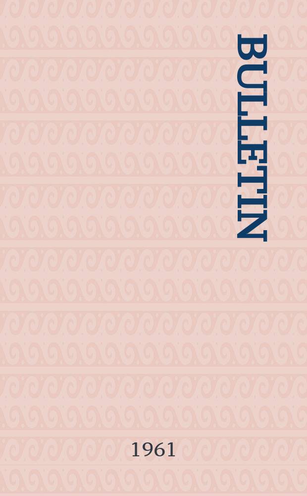 Bulletin