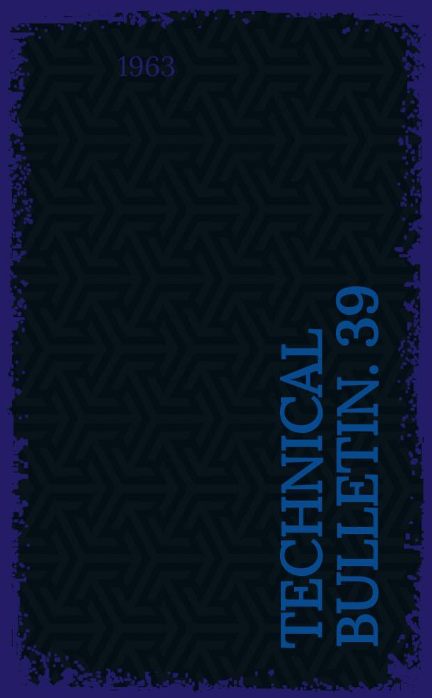 Technical bulletin. 39 : Biology and control of the raspberry crown borer Bembecia marginata (Harris)