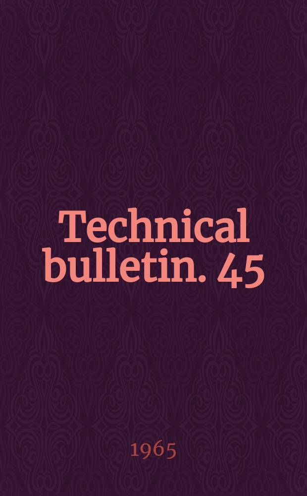 Technical bulletin. 45 : Marketing margins for eggs in Finland
