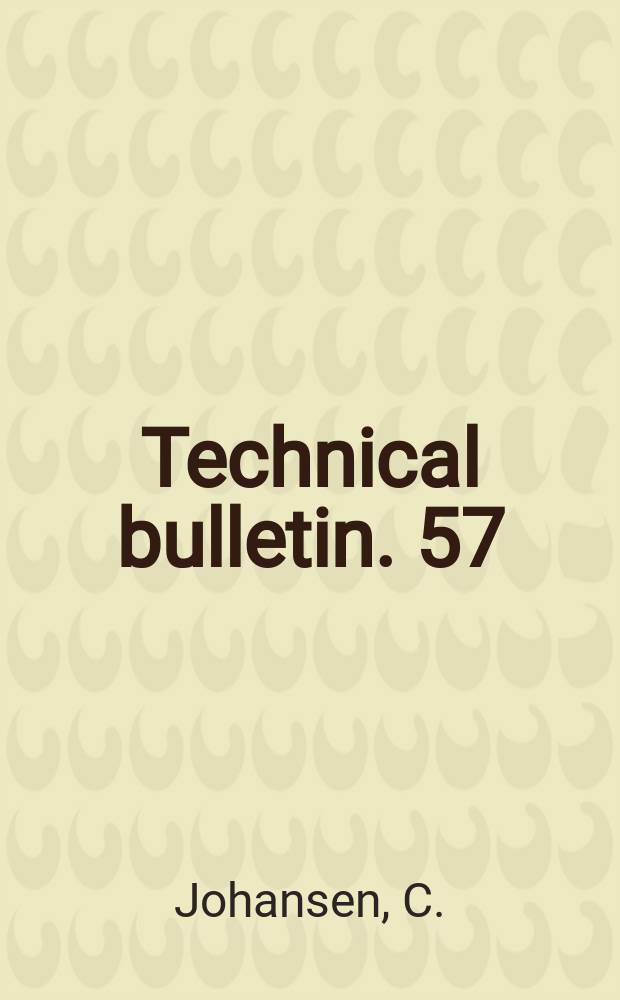 Technical bulletin. 57 : Ecology of three species of bumble bees on South-western Washington