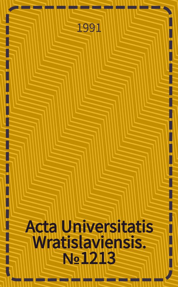 Acta Universitatis Wratislaviensis. №1213 : Współczesne badania topo-klimatyczne