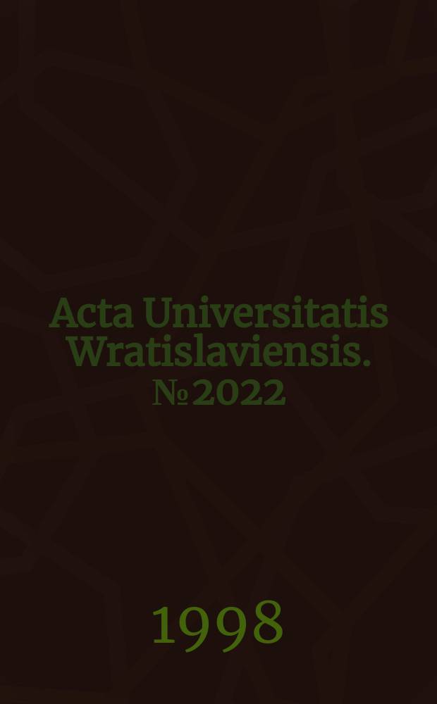 Acta Universitatis Wratislaviensis. №2022 : Warunki klimatyczne regionów górskich i miejskich Dolnego Śląska