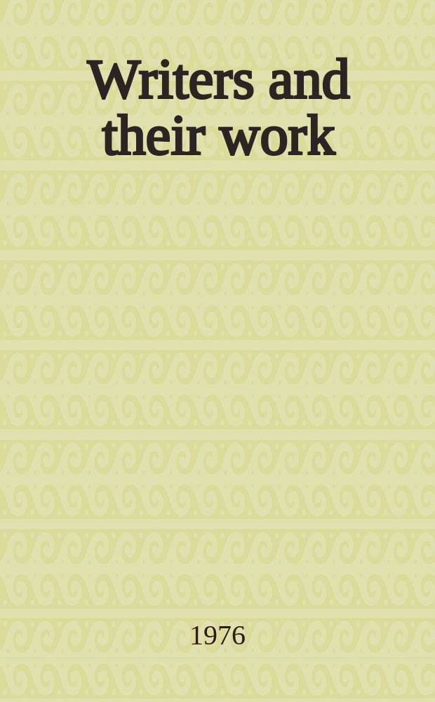 Writers and their work : Bibliographical ser. of suppl. to "British book news". №251 : Iris Murdoch