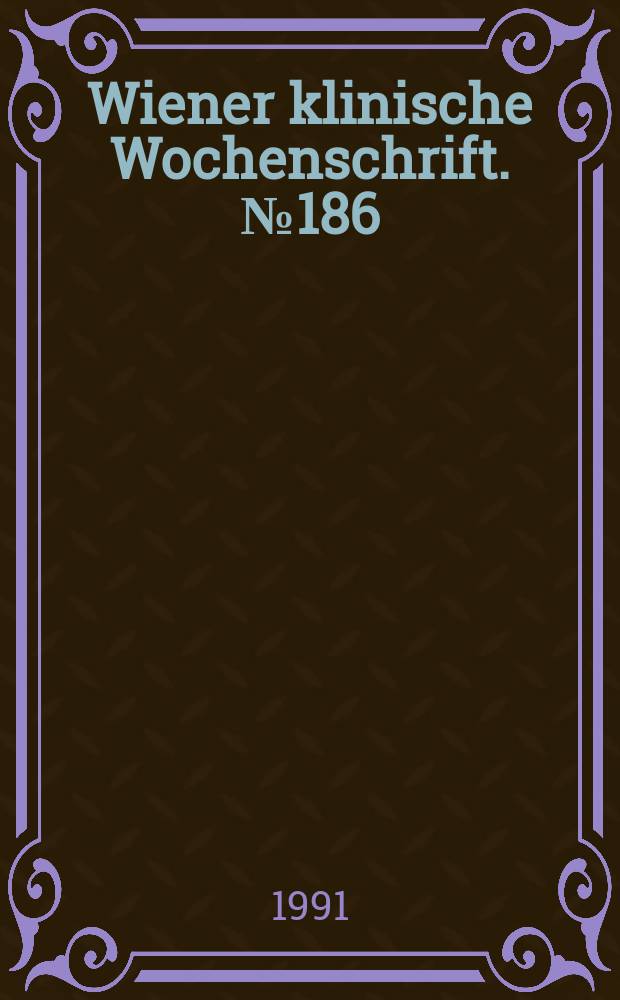 Wiener klinische Wochenschrift. №186 : Die psychokulturelle Evolution