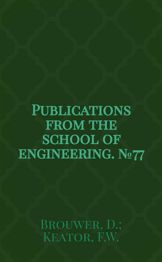 Publications from the school of engineering. №77 : Mr. Millene spherographical system of celestial navigation