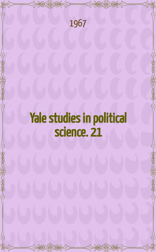 Yale studies in political science. 21 : Peasant communism in Southern Italy