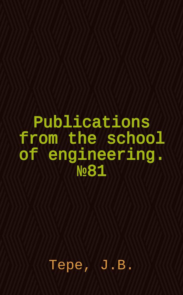Publications from the school of engineering. №81 : Absorption of carbon dioxide by sodium hydroxide solutions in a packed column