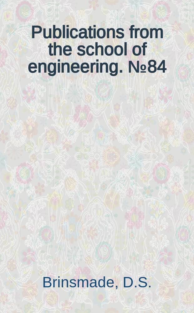 Publications from the school of engineering. №84 : Extraction of acetic acid in methyl isobutyl ketone with water in a wetted - wall tower
