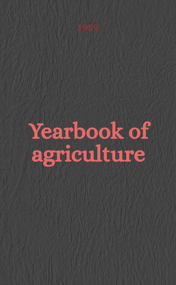 Yearbook of agriculture : Food