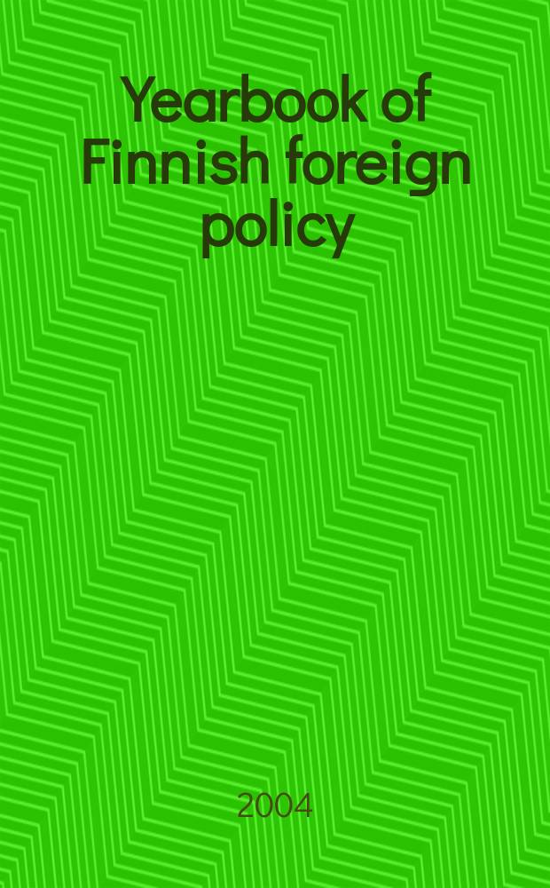 Yearbook of Finnish foreign policy