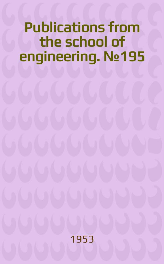 Publications from the school of engineering. №195 : Synthesis of cascaded three - terminal RC networks with minimum - phase transfer functions