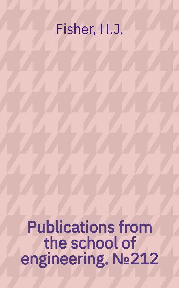 Publications from the school of engineering. №212 : Viscosity and density of liquid lead - tin and antimony - cadmium alloys