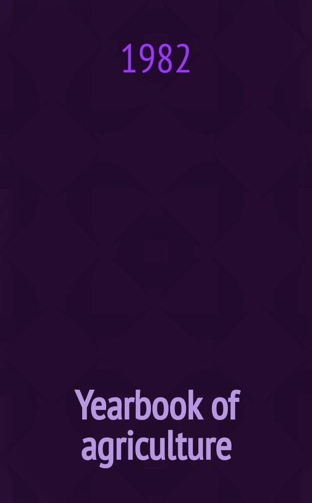 Yearbook of agriculture : Food from farm to table