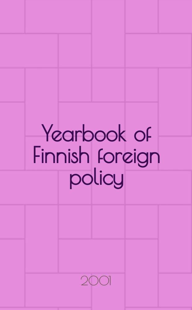 Yearbook of Finnish foreign policy