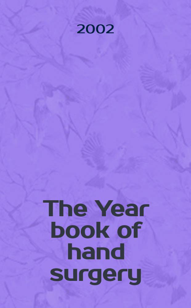 The Year book of hand surgery