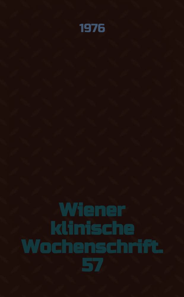 Wiener klinische Wochenschrift. 57 : Hepatitis-B - Surface - Antikörper ...