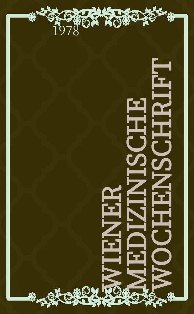 Wiener medizinische Wochenschrift : Supplement. №48 : Broncholytikum - Langzeiteffekt und Toleranz