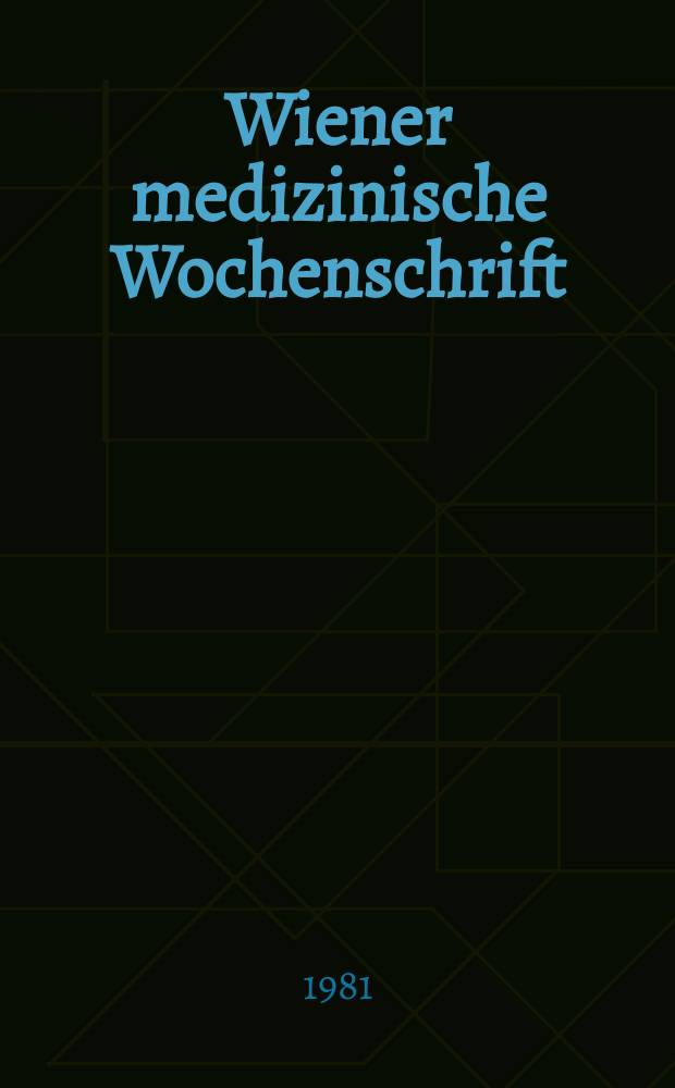 Wiener medizinische Wochenschrift : Supplement. №69 : Einfluß der Alpha/Beta - Rezeptoren auf das ...