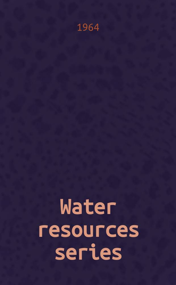 Water resources series