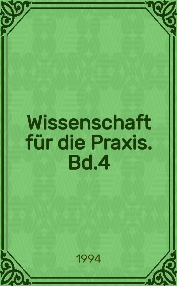 Wissenschaft für die Praxis. Bd.4 : Handbuch des öffentlichen Kredits in Europe