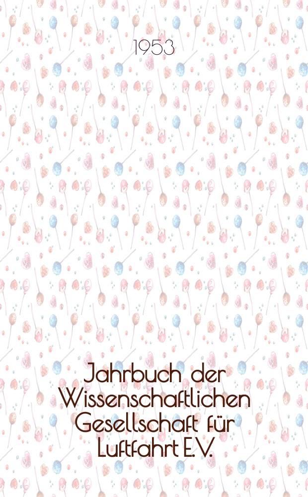 Jahrbuch der Wissenschaftlichen Gesellschaft f&uuml;r Luftfahrt E.V. (W.G.L.)