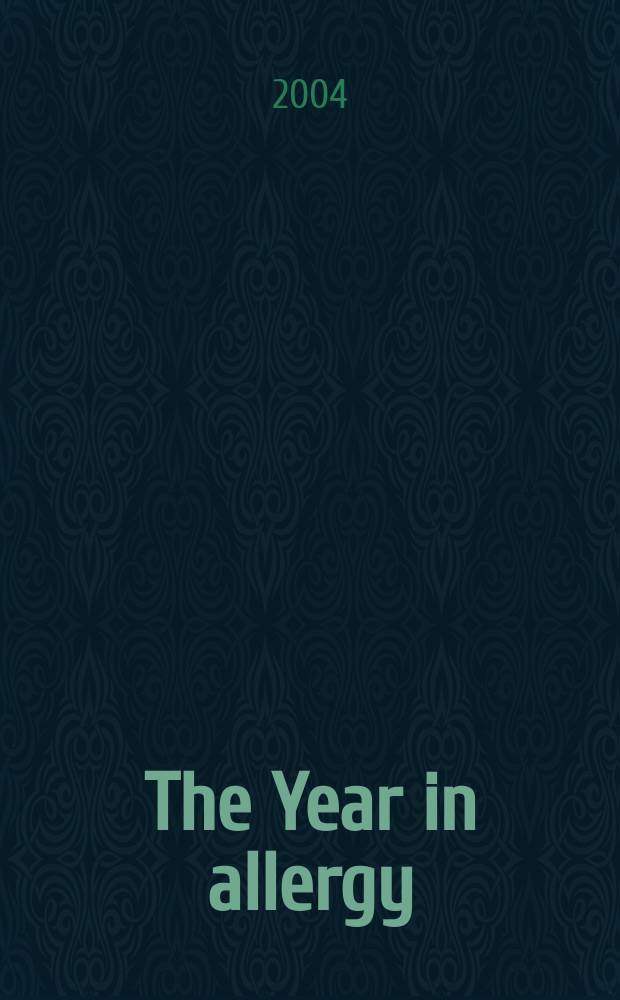 The Year in allergy