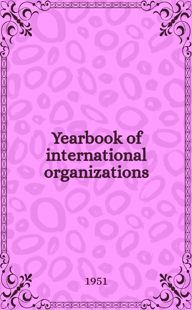 Yearbook of international organizations
