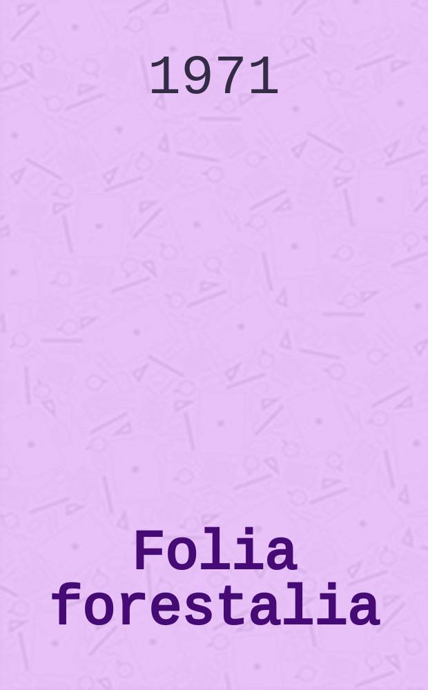 Folia forestalia