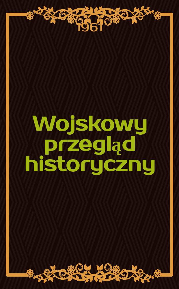 Wojskowy przegląd historyczny