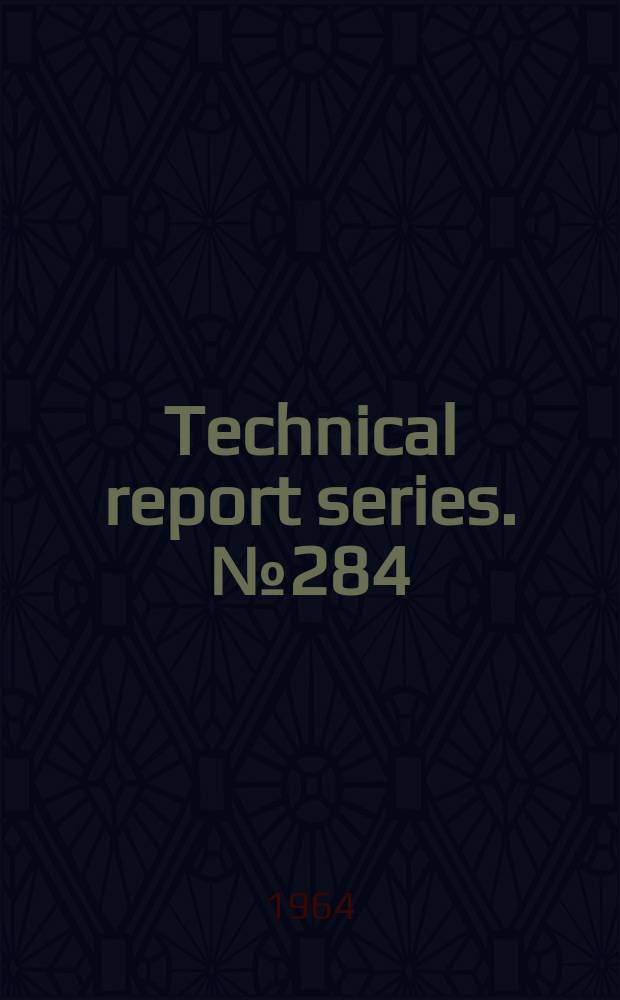 Technical report series. №284 : (Application and dispersal of pesticides)