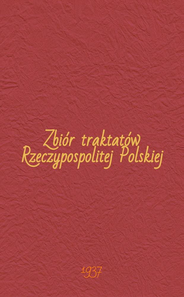 Zbiór traktatów Rzeczypospolitej Polskiej