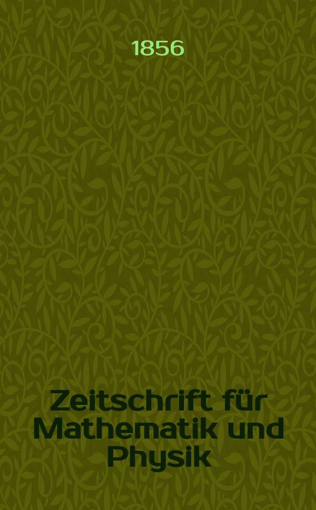 Zeitschrift für Mathematik und Physik