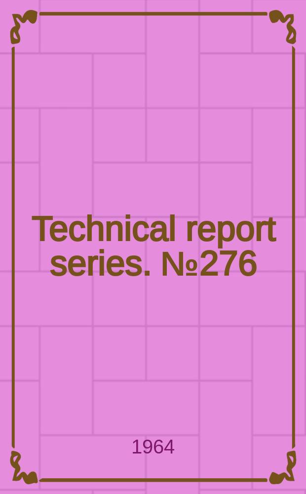 Technical report series. №276 : Prevention of cancer