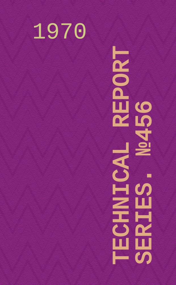 Technical report series. №456 : Training in national health planning