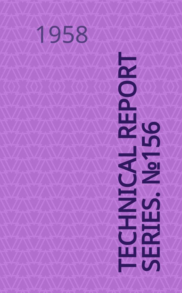 Technical report series. №156 : Expert committee on training of health personnel in health education of the public. Report