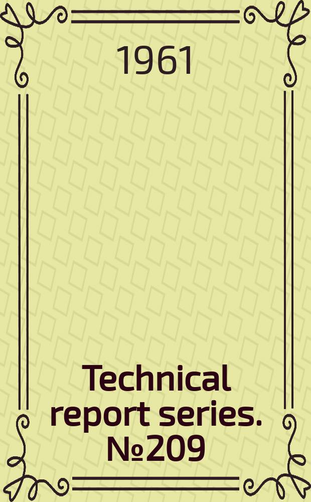 Technical report series. №209 : WHO. Expert committee on professional and technical education of medical and auxiliary personnel