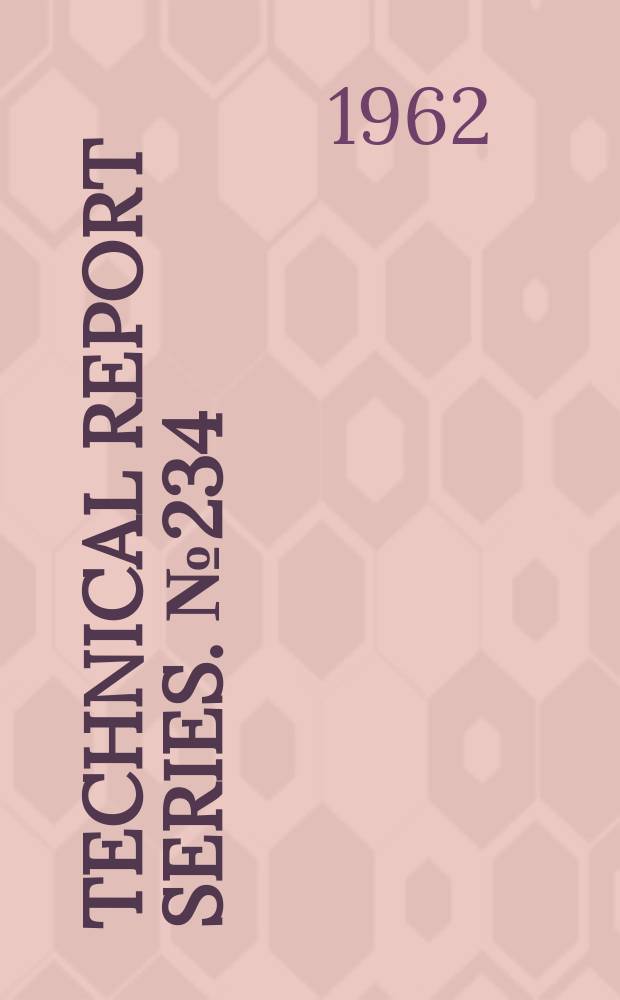 Technical report series. №234 : WHO. Expert committee on trachoma