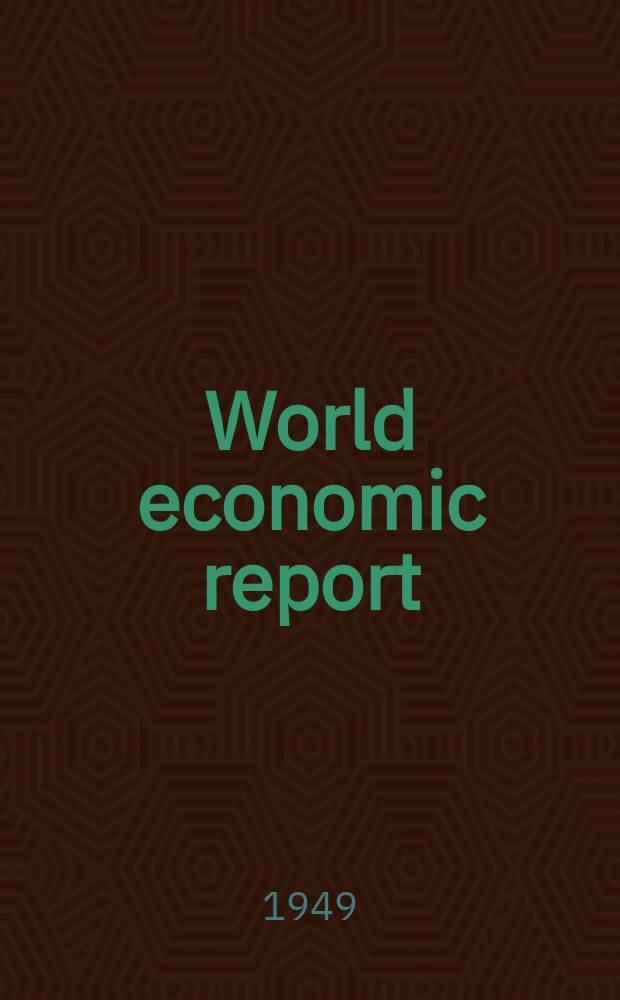 World economic report