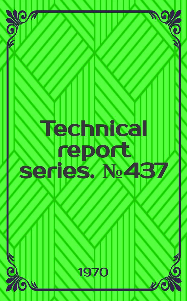 Technical report series. № 437