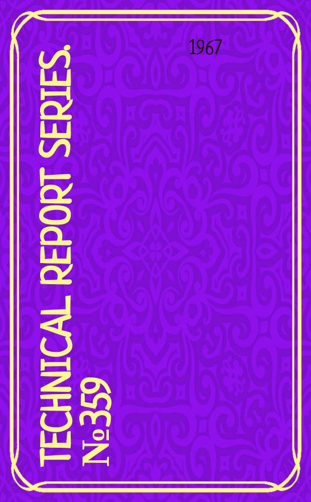 Technical report series. № 359