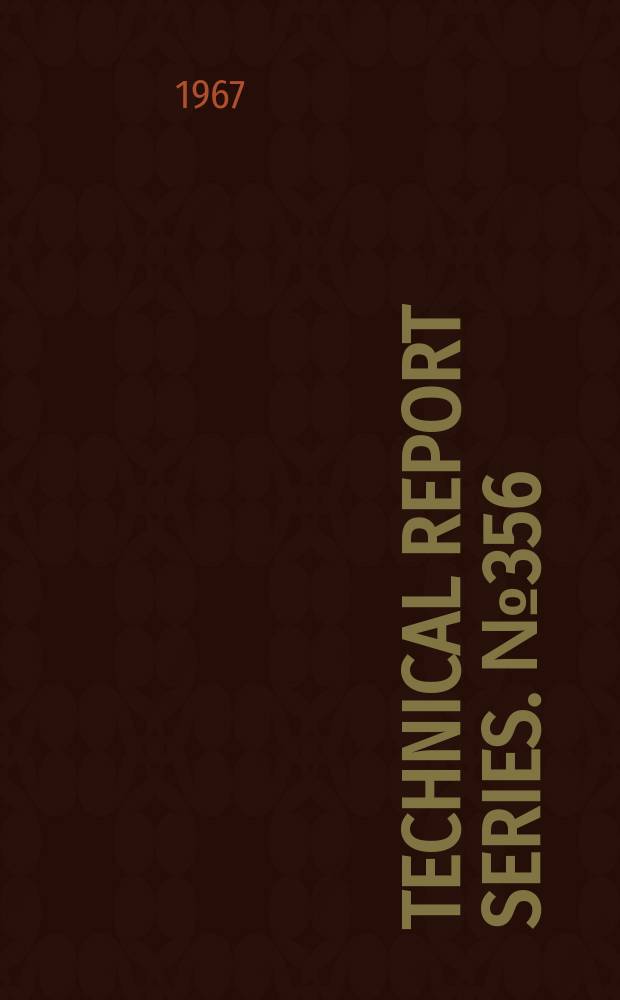 Technical report series. №356 : (Safe use of pesticides in public health)