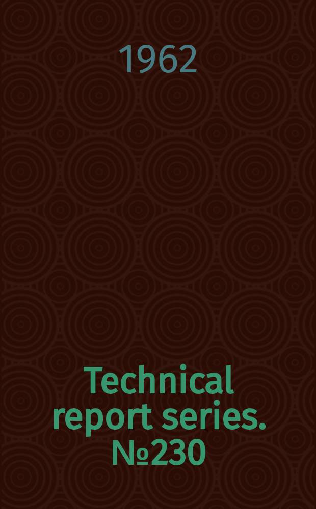 Technical report series. №230 : Calcium requirements