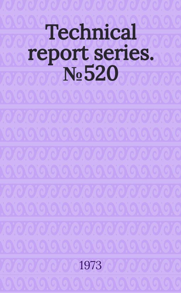Technical report series. №520 : Reproductive function in the human male