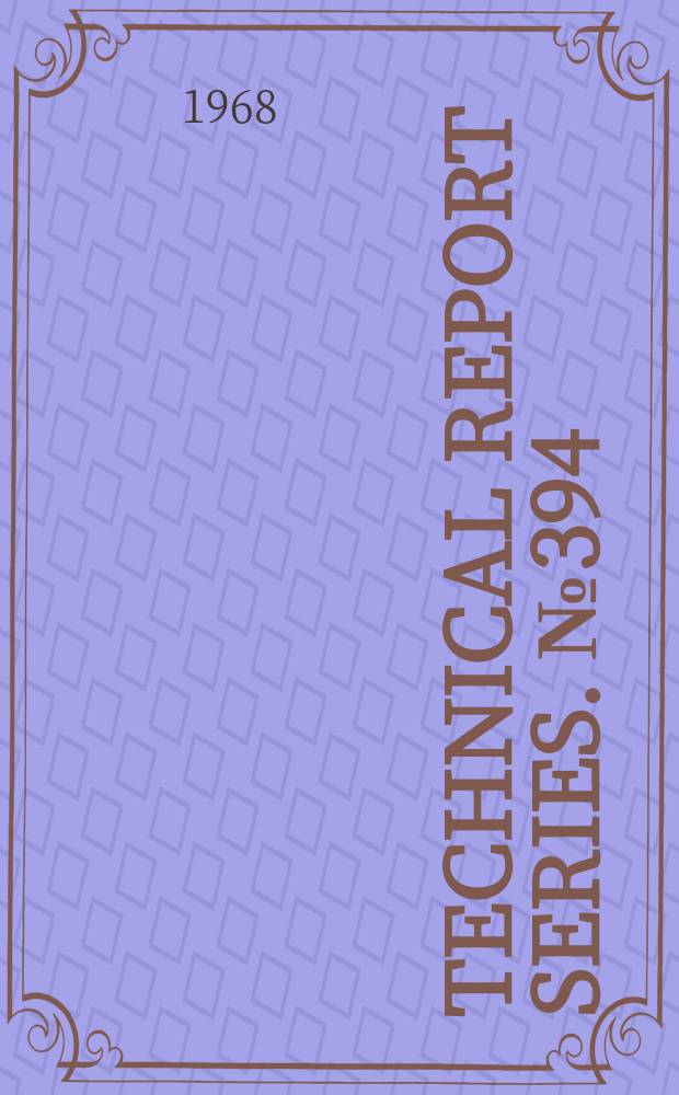 Technical report series. №394 : Streptococcal and staphylococcal infections